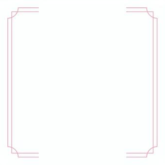 Illustration, frame, pink, square, 