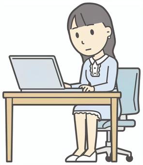 ワンピースお嬢様-062-全身