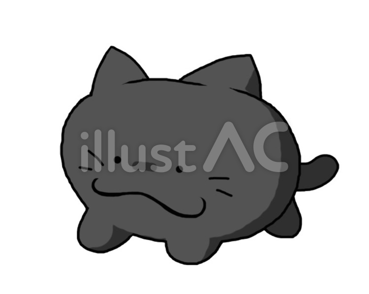 黒猫 アイコン,ワンポイント,イラストのイラスト素材