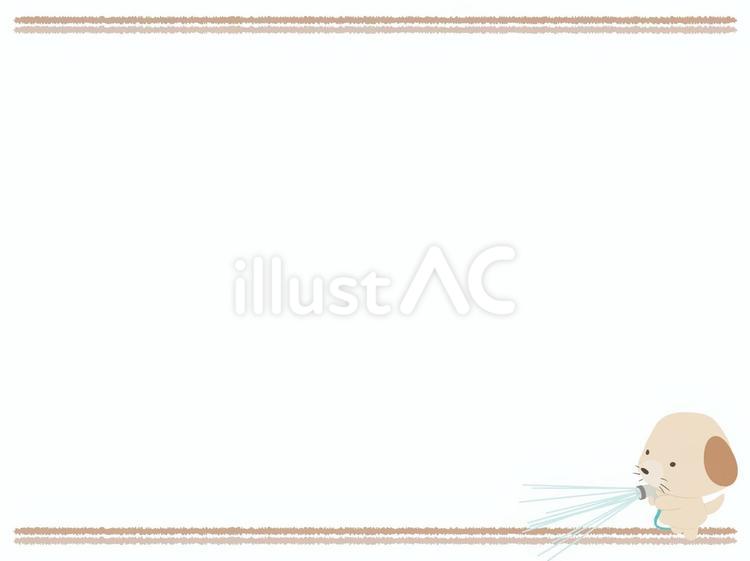 水撒き_犬 水撒き,犬,動物のイラスト素材