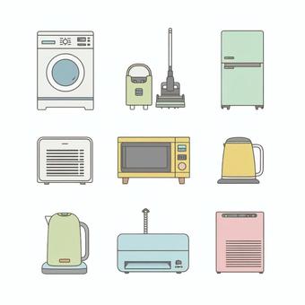 家電イラストセット