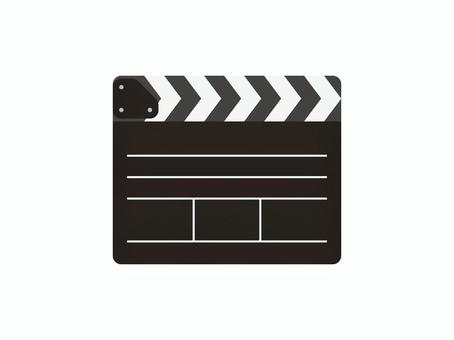 カチンコアイコン カチンコ,撮影,アイコン,映画,マーク,パーツ,シンボル,小道具,シンプル,フラットのイラスト素材
