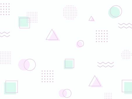 パステルなメンフィス背景 ピンク 緑 背景,メンフィス,パステル,くすみカラー,ピンク,緑,紫,ブラウン,北欧,くすみピンクのイラスト素材