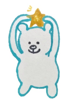 星とクマさん 星とクマさん クマ,くま,熊のイラスト素材