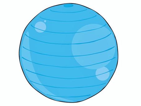 バランスボール バランスボール,エクササイズ,トレーニング,健康器具,主線あり,イラスト素材,広告,白背景,背景透過,ゆるかわのイラスト素材