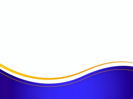 高級感のある曲線　青フレーム