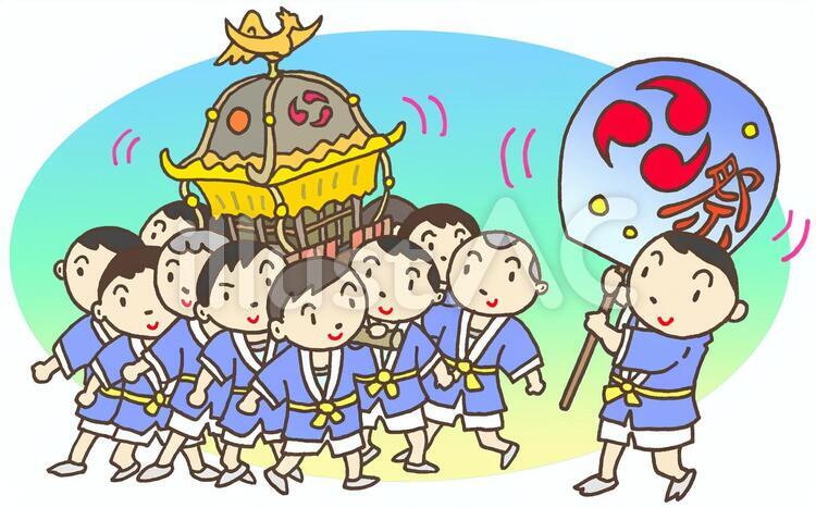 祭 祭り,夏祭り,秋祭りのイラスト素材