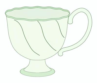 ティーカップ_tea cup 食器,洋風,ティーカップ,耐熱,取っ手のイラスト素材