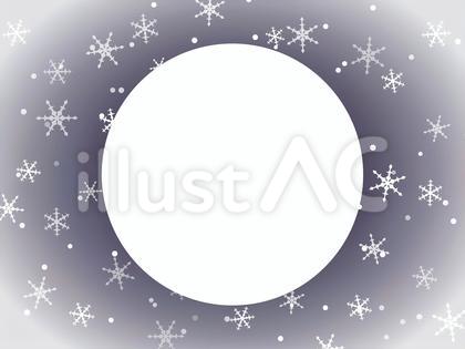 ぼんやり雪夜グラデーション2