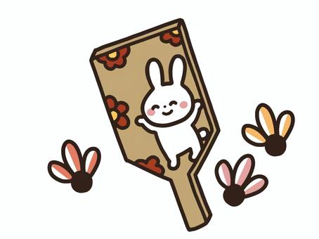 うさぎ年の年賀状素材