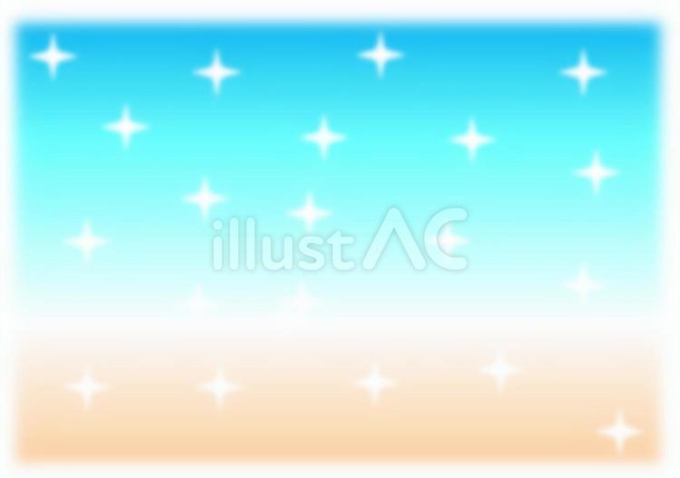砂浜と海とグラデーション（+キラキラ） 壁紙,海,背景のイラスト素材