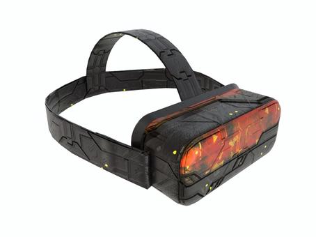 VRサイバーゴーグル vr,vrゴーグル,バーチャルリアリティ,ヘッドマウントディスプレイ,バーチャル,ゴーグル,vr製品,仮想空間,サイバー,サイバーパンクのイラスト素材
