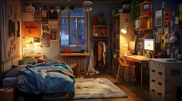 10代の子供の部屋 107 AI画像 10代の子供の部屋 107 AI画像 10代,子供,部屋のイラスト素材