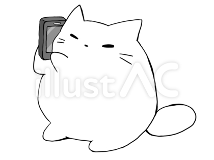 スマホ電話 ねこ