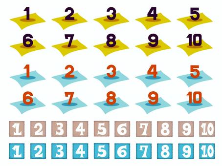 ナンバー 数字 四角 番号 ナンバー 数字 四角 番号 ナンバー,数字,四角,手書き,オリジナル,フォント,書体,あしらい,web,ノンブルのイラスト素材