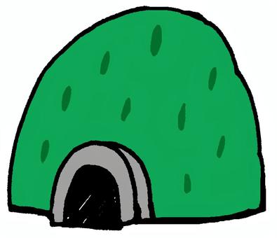 トンネル入口 トンネル,入口,交通,山,田舎,緑,通過,道,入り口,出口のイラスト素材