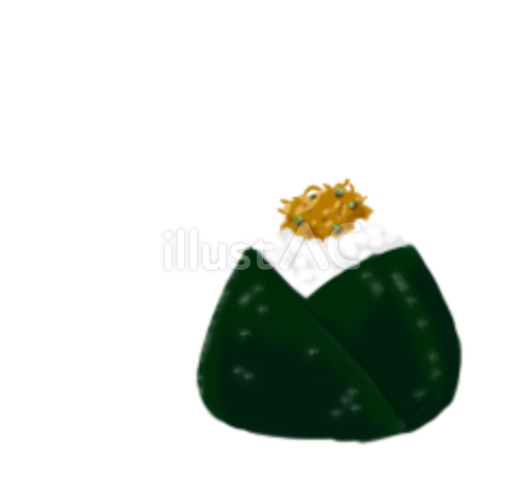 おにぎり（ちりめん山椒） おにぎり,ちりめん山椒,お弁当のイラスト素材