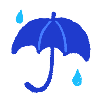 手描きお天気アイコン／雨 雨,天気,weather,rain,手描き,アイコン,かわいい,スケジュール,スタンプ,デジタルスタンプのイラスト素材