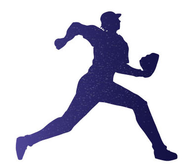 夜空シルエットの野球選手 野球,高校球児,野球選手,シルエット,ピッチャー,甲子園,スポーツ,球技,かっこいい,夜空のイラスト素材