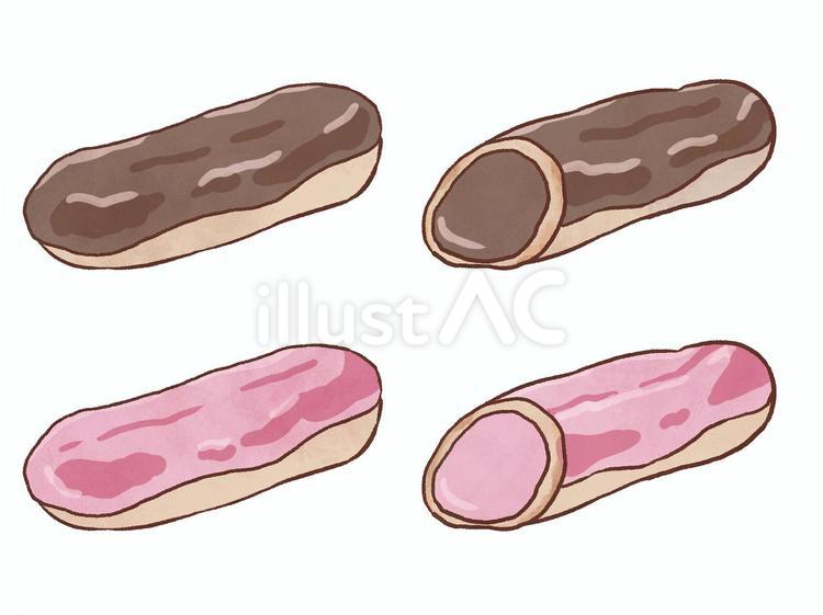 エクレア エクレア,お菓子,ケーキのイラスト素材