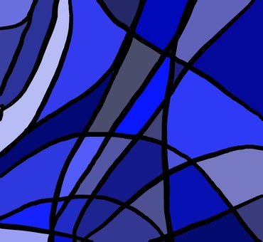 Illustration, tile, blue, stained glass, 