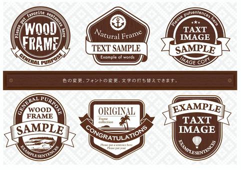 Illustration, frame, ribbon, headline, 