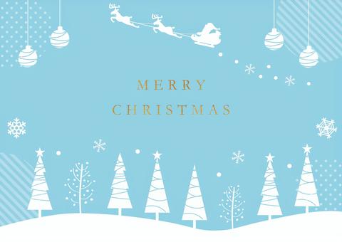 クリスマス背景4166 クリスマス,クリスマスツリー,サンタクロース,背景,フレーム,枠,手書き,雪の結晶,クリスマスカード,壁紙のイラスト素材
