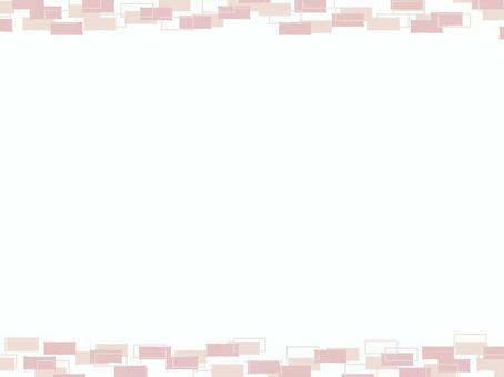 上下にレンガなフレーム2 背景,フレーム,飾り枠,あしらい,シンプル,タイル,レンガ,ライン,ラフ,ランダムのイラスト素材