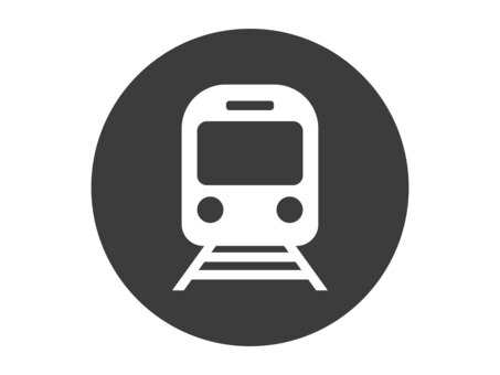 丸入り電車イラスト 電車,アイコン,駅,鉄道,線路,乗り物,公共交通機関,私鉄,地下鉄,施設のイラスト素材