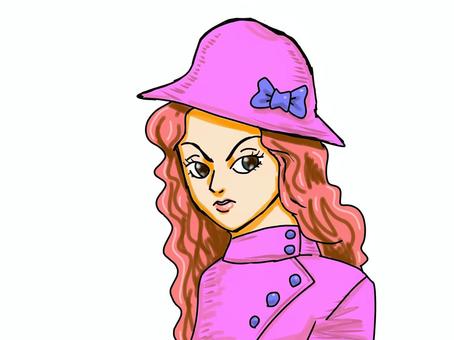 hat woman, , JPG and PNG