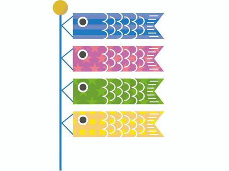 Carp streamer_pattern, carp streamer, may, children's day, JPG and PNG