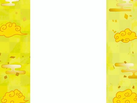 正月和風和柄年賀状 年賀状,和柄,和風,正月,可愛い,美しい,ベクター,紙吹雪,パーティー,お祝いのイラスト素材