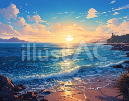 朝の海2