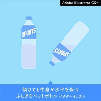 Illustration, JPG and EPS Illustration, 外形, pet瓶, 果汁, JPG and EPS