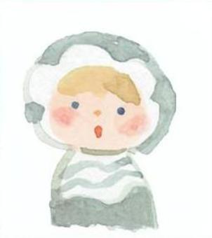 せかいのこども 水彩画,女の子,驚き,顔,民族衣装のイラスト素材
