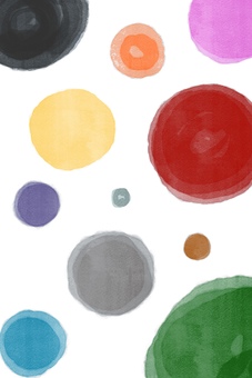 手描き水彩風背景/壁紙(カラフル)