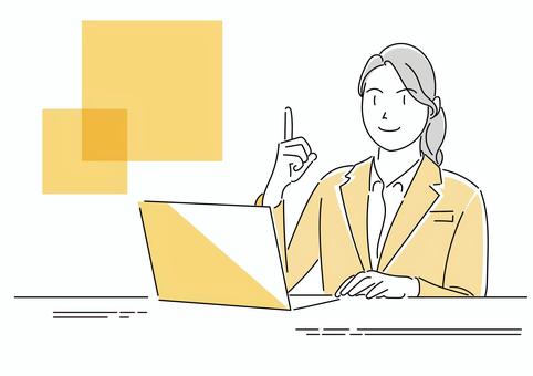 business woman using a computer, JPG, PNG and EPS business woman using a computer, , JPG, PNG and EPS