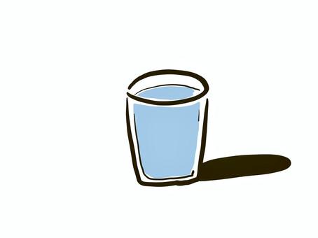 コップ　水 コップ,水,一杯,水色,ジュースのイラスト素材