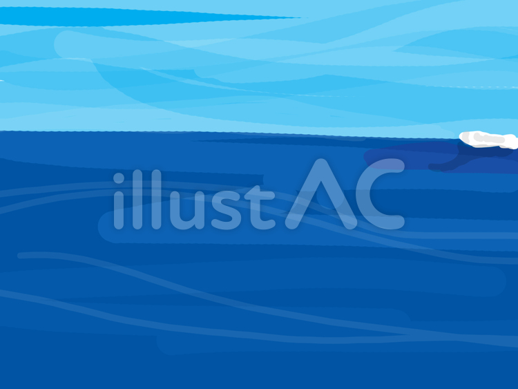 海 青,水色,波のイラスト素材