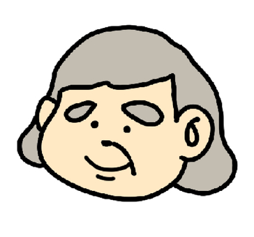 おばあさん（ほほえみ） おばあさん,ほほえみ,わらい,喜怒哀楽,シンプルのイラスト素材
