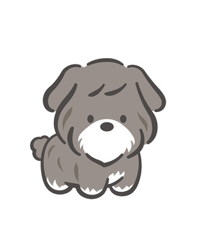 かわいい子犬のベクターイラスト 犬,子犬,かわいい,動物,ペット,子供,可愛い,キュート,愛らしい,素朴なのイラスト素材