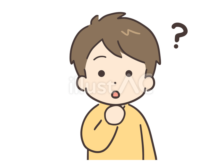 悩んでいる私服の若い男性(上半身) 男性,悩む,悩みのイラスト素材