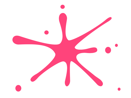 液体が飛び散る様子の効果線（赤） 効果線,水,液体,飛び散る,弾ける,飛散,飛沫,しぶき,滴,ほとばしるのイラスト素材