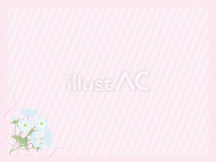 アネモネ　フレーム背景41 飾り枠,枠,フレームのイラスト素材