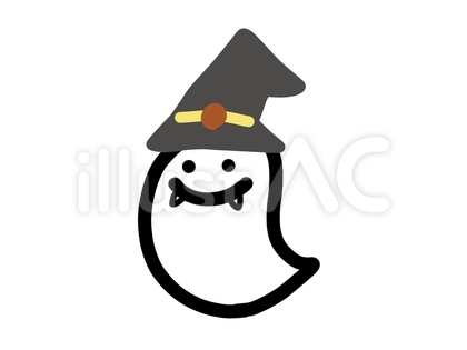 ハロウィン_オバケのイラスト