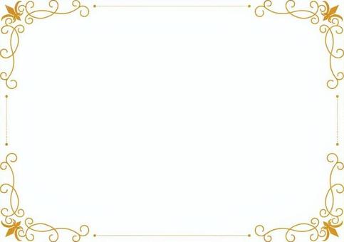 アンティークフレーム45・ゴールド フレーム,枠,飾り枠,おしゃれフレーム,アンティークフレーム,クラシックフレーム,ゴールド枠,ゴールドフレーム,背景,壁紙のイラスト素材