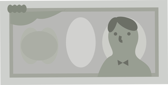 Illustration, banknotes, bill, money, 