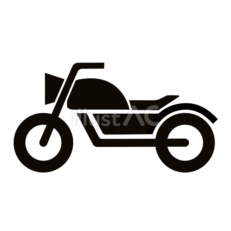 バイクのピクトグラム バイク,オートバイ,二輪車のイラスト素材