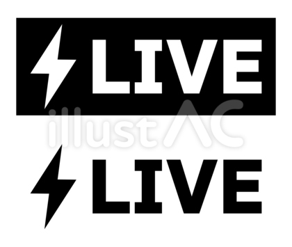LIVEのロゴ 黒