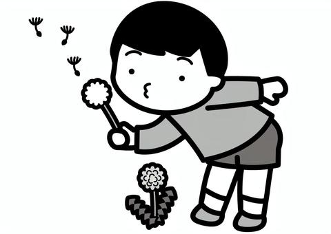 Illustration, одуванчик, пушок, взорвать, 